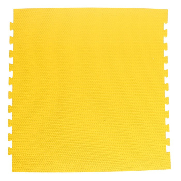 Мягкий пол универсальный «New-накат. Соты», цвет жёлтый, 100 × 100 см, 14 мм - фото 2 - id-p208566271