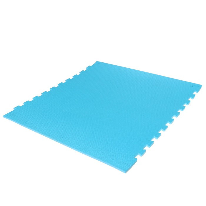 Мягкий пол универсальный «New-накат. Соты», цвет голубой, 100 × 100 см, 14 мм - фото 1 - id-p208566139