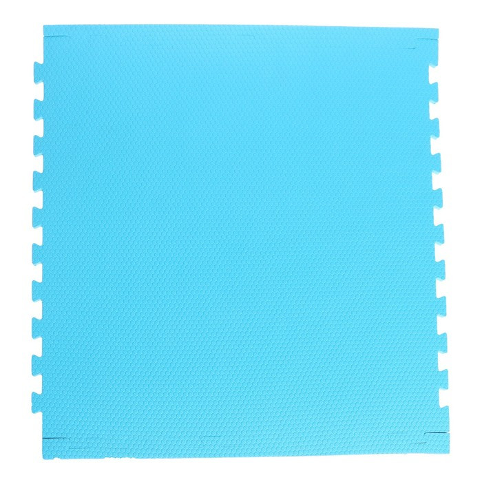 Мягкий пол универсальный «New-накат. Соты», цвет голубой, 100 × 100 см, 14 мм - фото 2 - id-p208566139