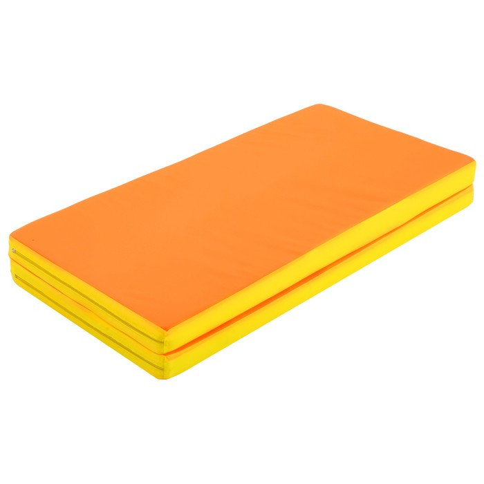 Мат 100 х 100 х 6 см, 1 сложение, oxford, цвет жёлтый/оранжевый - фото 3 - id-p208568124