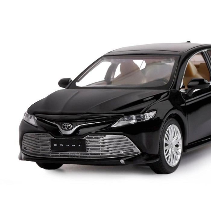 Машина металлическая Toyota Camry, 1:32,инерц, световые и звуковые эффекты, открываются двери, цвет чёрный - фото 2 - id-p208566421