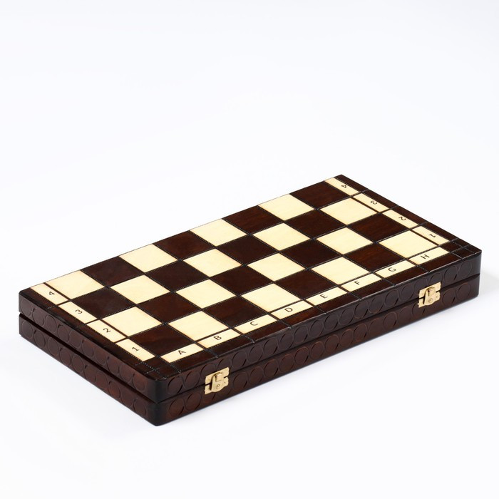 Шахматы "Королевские", 44 х 44 см, король h=8 см, пешка h-4.5 см - фото 6 - id-p208570369