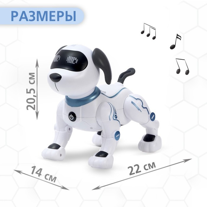 Робот-собака «Дружок-трюкач», звуковые эффекты, управление с пульта - фото 2 - id-p208566239