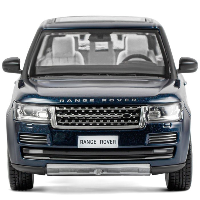 Машина металлическая Range Rover 1:26, открываются двери, капот, багажник, свет и звук, цвет синий перламутр - фото 9 - id-p208566439