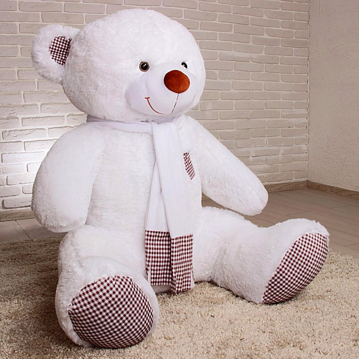 Мягкая игрушка «Медведь Тоффи», 150 см, цвет белый - фото 2 - id-p208566861
