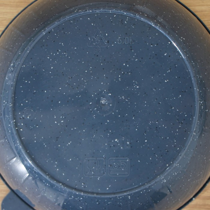 Салатник с крышкой STONE, 5 л, цвет темный камень - фото 3 - id-p208572597