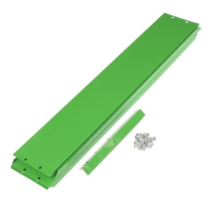 Клумба оцинкованная, 80 × 80 × 15 см, зелёная, «Квадро», Greengo - фото 5 - id-p208575055