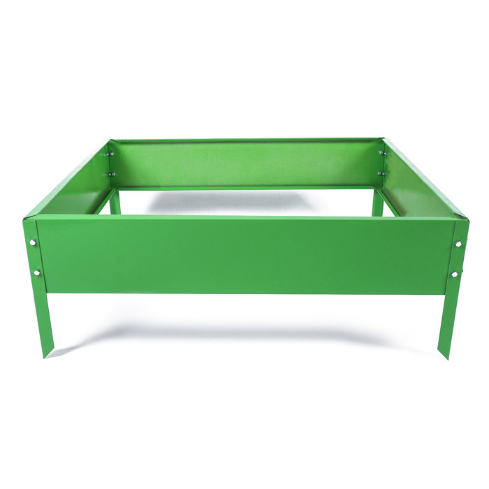 Клумба оцинкованная, 80 × 80 × 15 см, зелёная, «Квадро», Greengo - фото 6 - id-p208575055