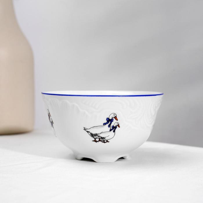 Чайный сервиз на 6 персон «Рококо. Гуси», 12 предметов: чашка 220 мл, блюдце d=15,5 см - фото 5 - id-p208572401