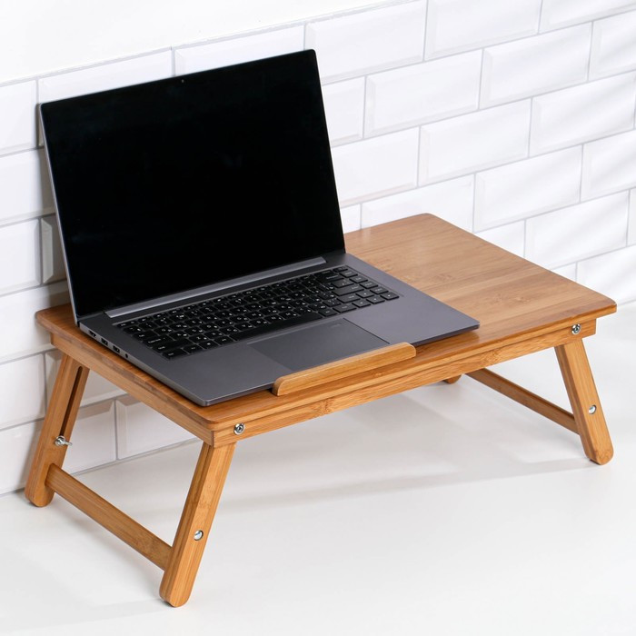 Столик для ноутбука складной, 30х50 см, дерево - фото 1 - id-p208572476