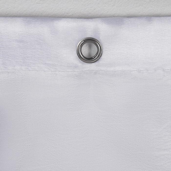Штора для ванны SAVANNA «Классика», с люверсами, 180×180 см, полиэстер, цвет белый - фото 2 - id-p208575218