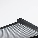 Вешалка с полкой «Торонто 21», 67×27×27 см, 5 двойных крючков, цвет чёрный, фото 4