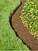 Бордюрная лента садовая Бордюр для клумбы газона пластиковый коричневый Ограждение для грядок 20 см, фото 9