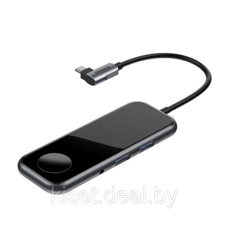 USB-хаб Baseus Superlative CAHUB-AZ0G USB3.2 серый - фото 2 - id-p208578089