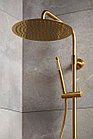 Душевая колонна с темостатическим смесителем для душа Armatura Moza Gold Premium, золото, фото 5