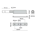 Push-Latch 40 Защелка накладная с амортизатором, отделка светло-серая, фото 2