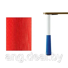 Нога d.50 Н580 для стола KINDER, цвет белый RAL9003 + красный, комплект 4 штуки