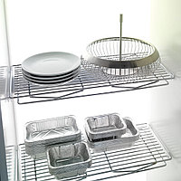 Сетчатая полка в базу 1200, отделка хром