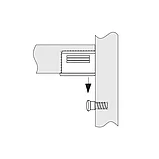 Полкодержатель под запрессовку для 16мм ДСП, коричневый пластик (за 100 штук), фото 3