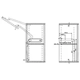 Подъёмный механизм Huwilift Fold для складывающихся вверх дверок (8.8-11.0кг), левый (в комплекте с, фото 2