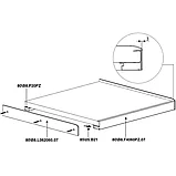 Профиль проставка H.20, для столешниц H.40, алюминий L=4200, фото 3