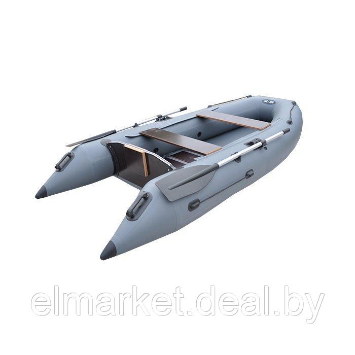 Надувная моторная лодка Stella SM290 (реечная слань) серый - фото 1 - id-p208583799