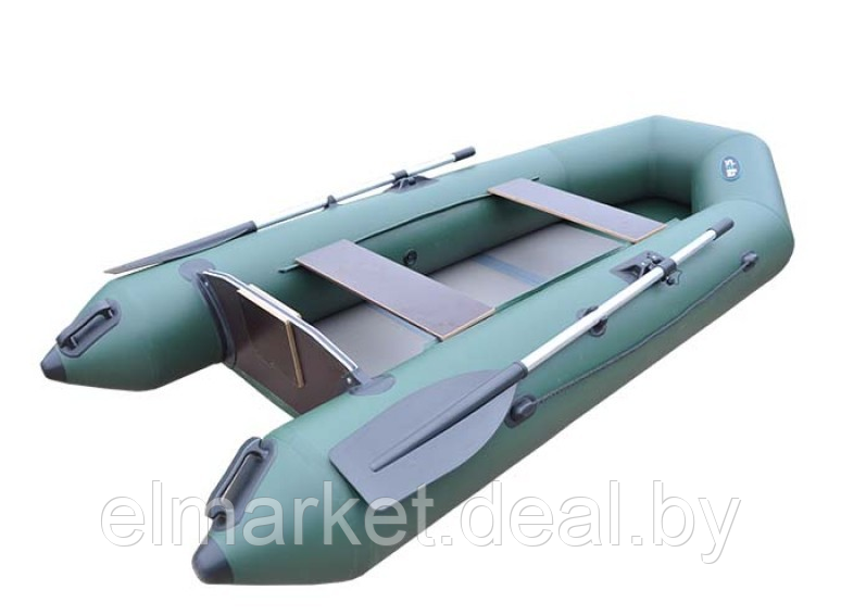Надувная лодка Stella SM280 слань-книга, зеленый