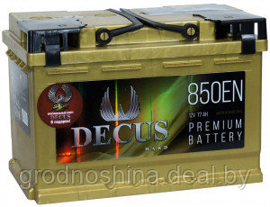 Аккумулятор 77ah DECUS GOLD 850а (- +) 276x175x190 мм. - фото 1 - id-p208585938