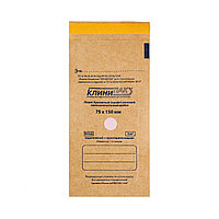 Пакет для паровой, воздушной, этиленоксидной стерилизации бумажный (крафт) 75*150 (100 шт.)