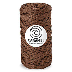 Шнур для вязания полиэфирный Caramel 5 мм, цвет орех