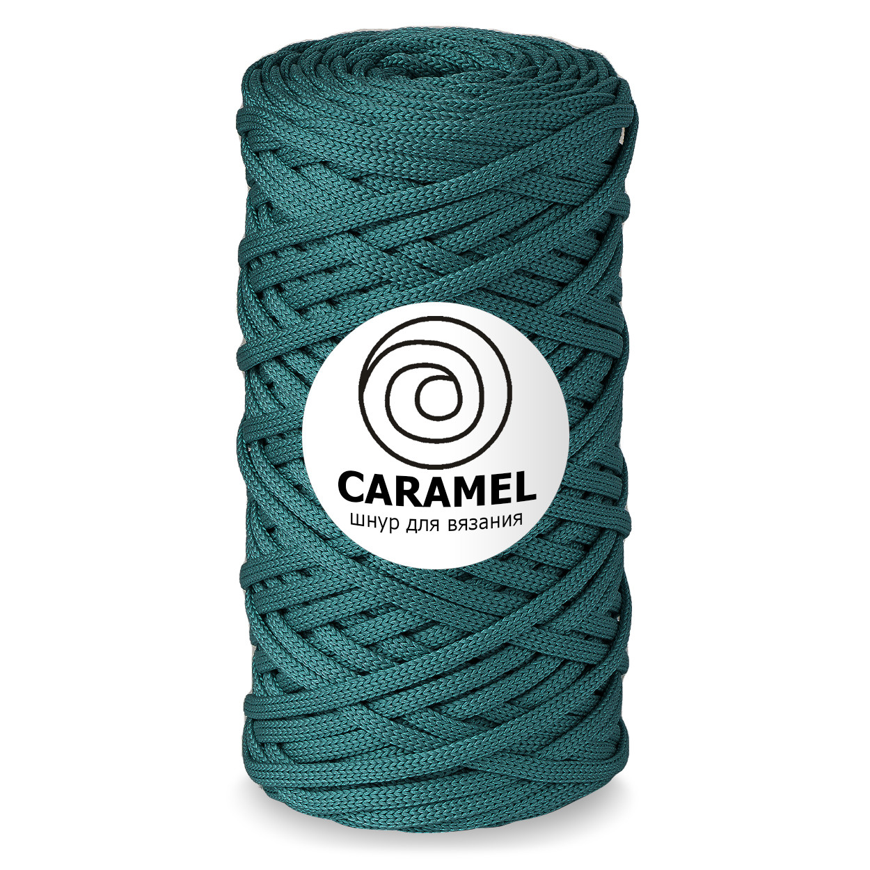 Шнур для вязания полиэфирный Caramel 5 мм, цвет ель