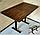 Кухонный стол на удобном металлокаркасе серии "Н" из постформинга, массива дуба или ЛДСП с выбором раз, фото 9