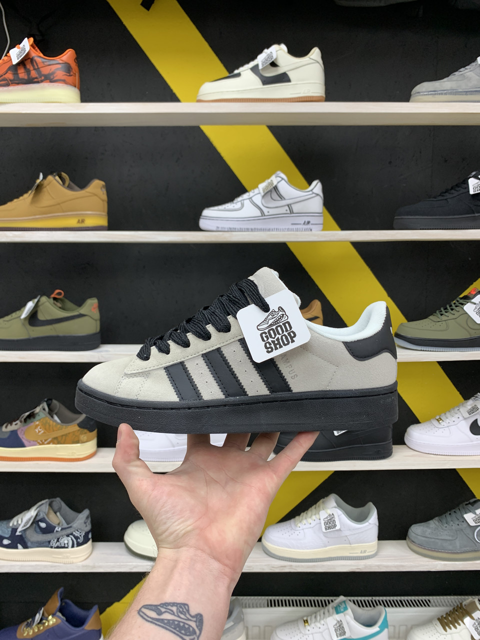 Кроссовки Adidas Campus 00's Beige Black