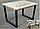 Стол кухонный на металлокаркасе серии "О" из постформинга, массива дуба или ЛДСП с выбором размера и цвета, фото 3
