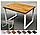 Стол кухонный на металлокаркасе серии "О" из постформинга, массива дуба или ЛДСП с выбором размера и цвета, фото 4