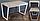 Стол кухонный на металлокаркасе серии "V" из постформинга, массива дуба или ЛДСП с выбором размера и цвета, фото 9