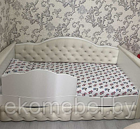 Кровать с ящиками "Клио" (80х180, 90х190). Бортик съемный.