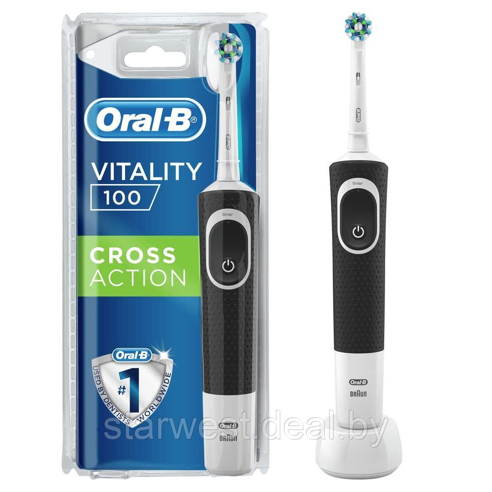 Oral-B Braun VITALITY 100 Black Cross Action Электрическая зубная щетка D100.413.1 - фото 2 - id-p208627104