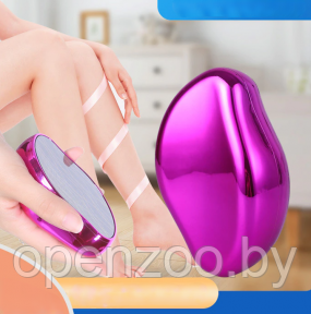 Безболезненный кристаллический эпилятор Crystal Hair Removal / Ластик - пилка из наностекла 2в1 Ярко-розовый