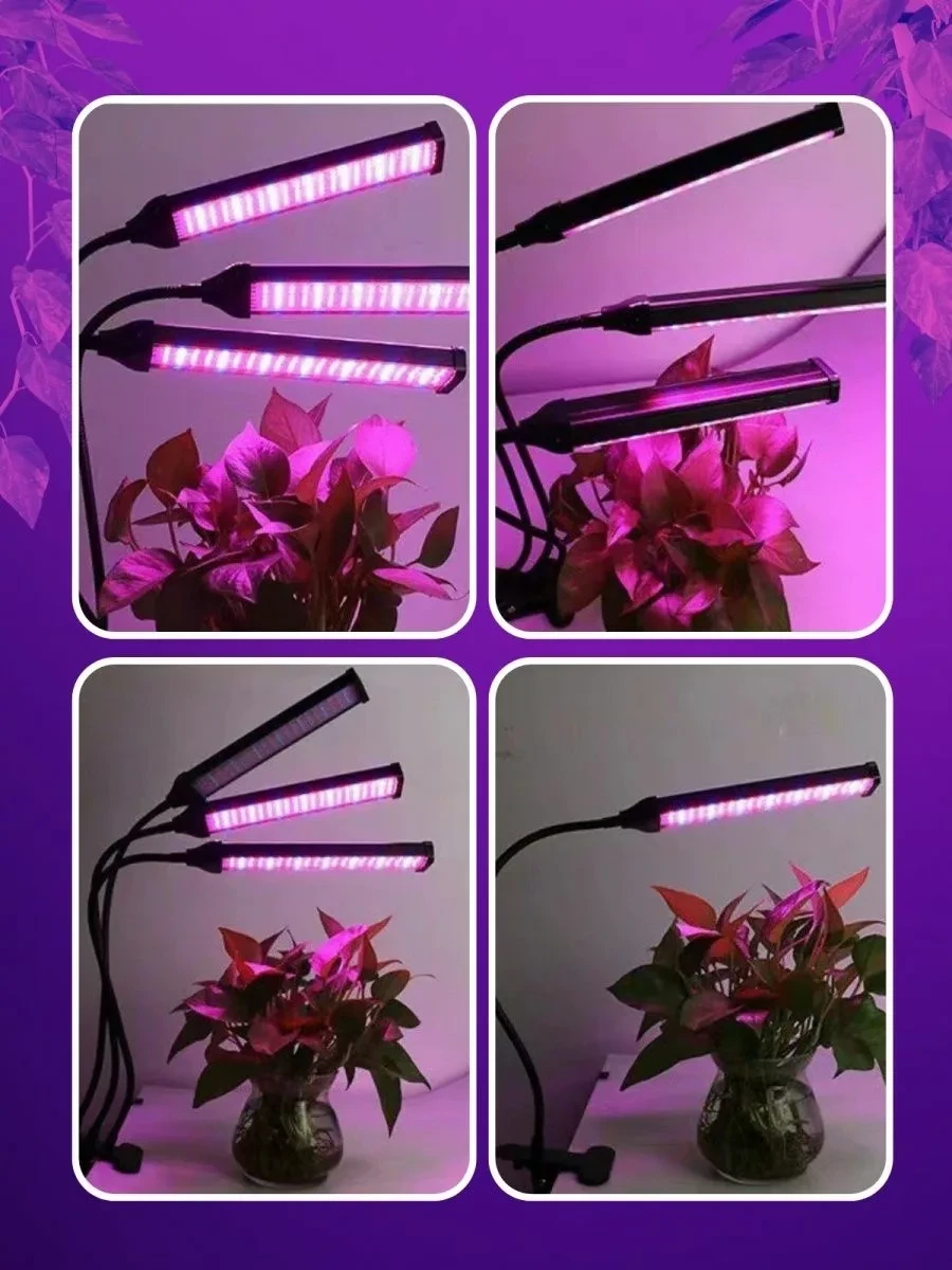 Фитолампа-пенель для выращивания растений LED Grow Light (3 лепестка) - фото 2 - id-p208635142
