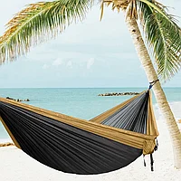 Гамак подвесной двухместный "Hammock Swing" Ультралёгкий и сверхпрочный! (Крепления в комплекте) 270х140 см