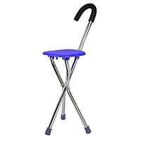 Трость-стул складная 4-х ногая WMC TOOLS WMC-4L (Синий)
