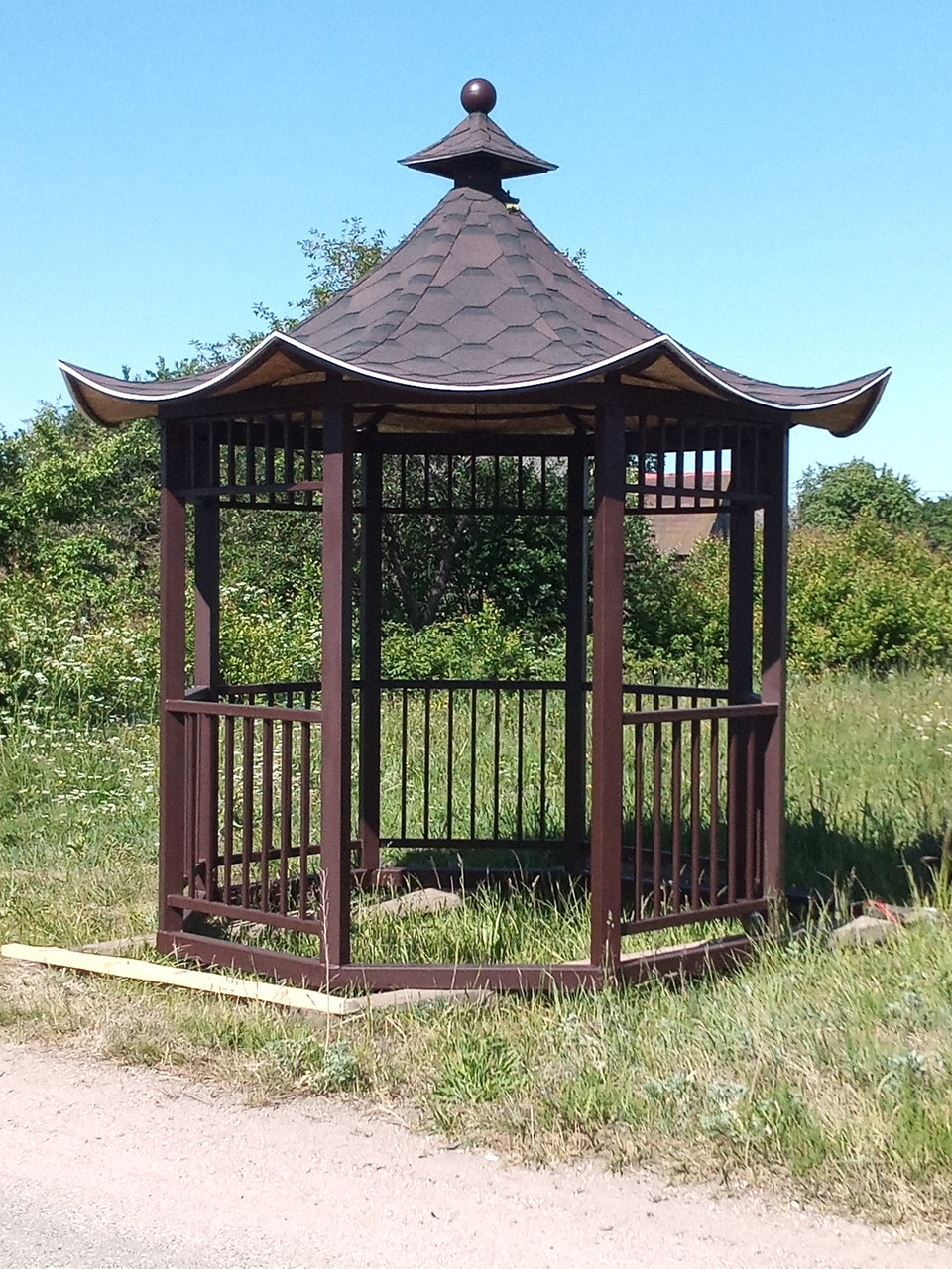 Беседка восьмигранная в китайском стиле №4