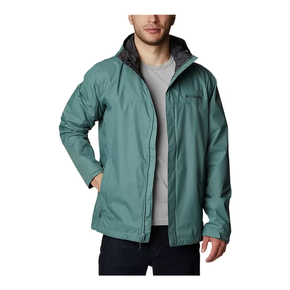 Куртка мужская Columbia Watertight II Jacket серый - фото 4 - id-p206895433