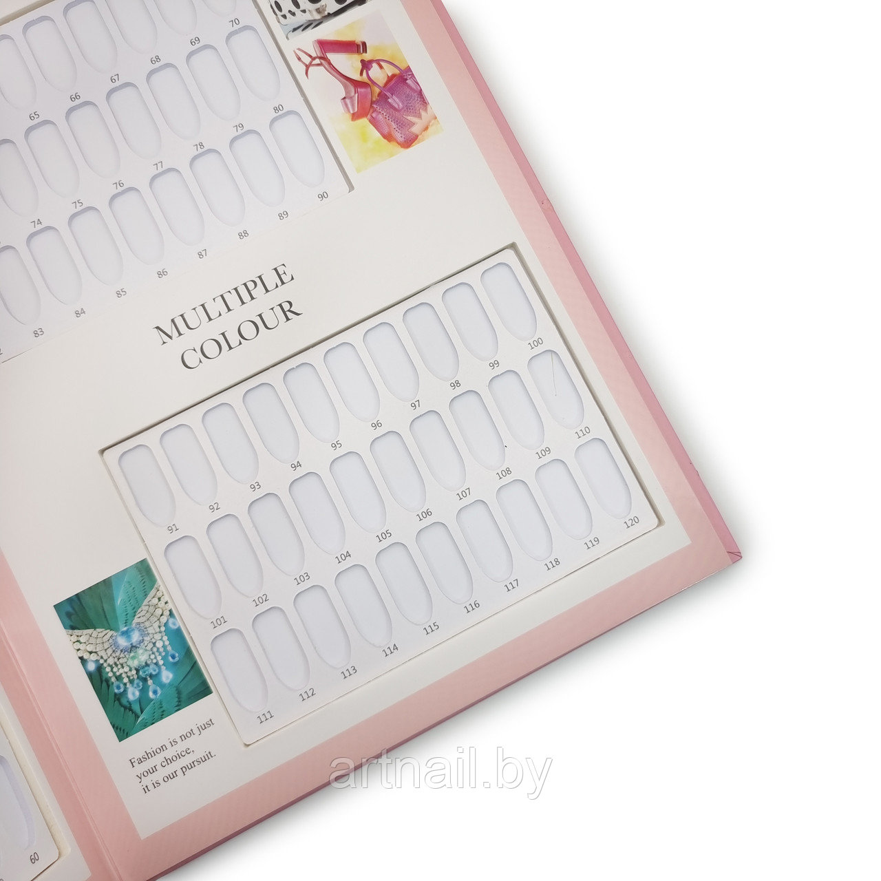 Палитра-книга бело-розовая с кружевом на 120шт, PINK HOUSE - фото 4 - id-p208645637