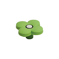 Ручка-кнопка Цветок зеленый