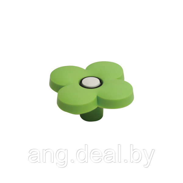 Ручка-кнопка Цветок зеленый - фото 1 - id-p208649577