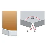 Угол 135" внешний для столешниц Н40, алюминий анодированный, фото 2