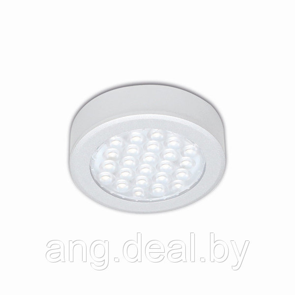 Комплект из 2-х светильников LED Round Ring, 3000K, отделка под алюминий - фото 1 - id-p208648743