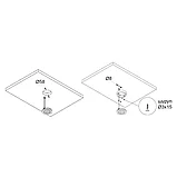 Комплект из 2-х светильников LED Round Ring, 6000K, отделка золото глянец, фото 3